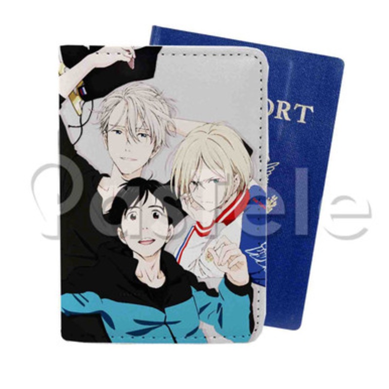 Yuri on Ice Custom PU Leather Passport Travel Baggage Cover