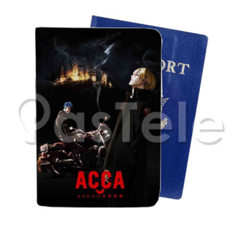 ACCA 13 Territory Inspection Dept Custom PU Leather Passport Travel Baggage Cover