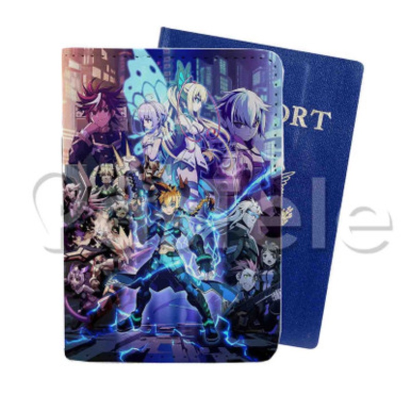 Armed Blue Gunvolt Custom PU Leather Passport Travel Baggage Cover