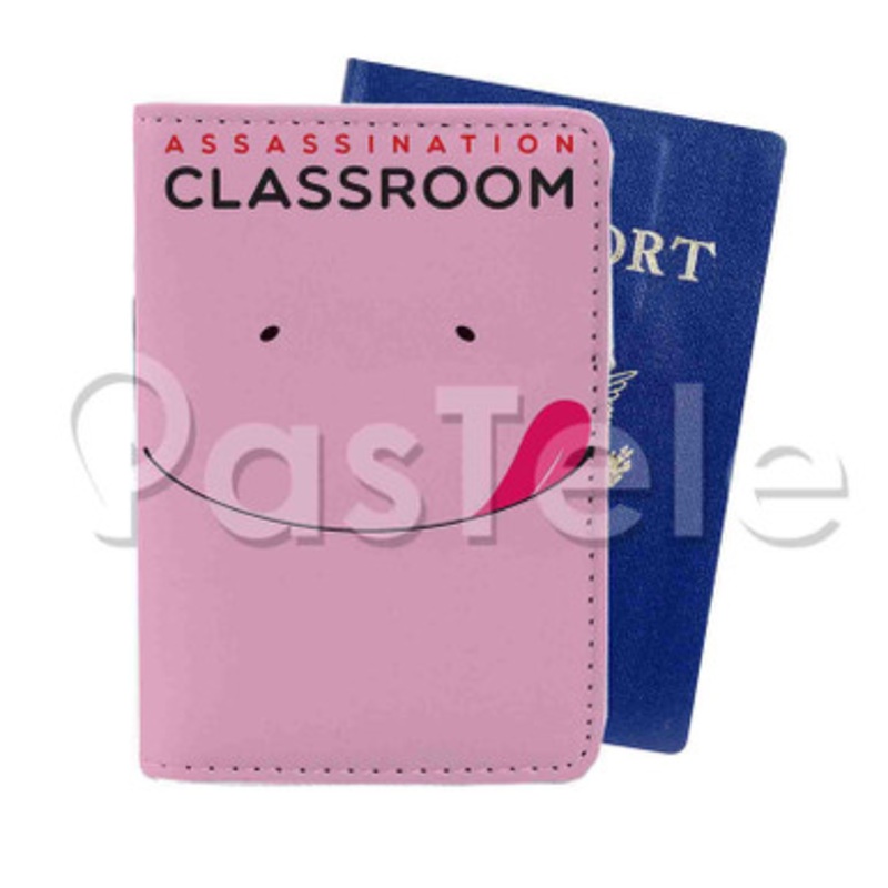 Assassination Classroom Custom PU Leather Passport Travel Baggage Cover
