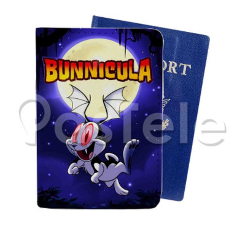 Bunnicula Custom PU Leather Passport Travel Baggage Cover