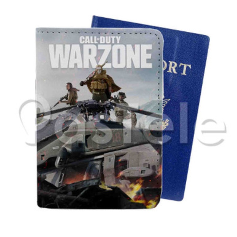 Call of Duty Warzone Custom PU Leather Passport Travel Baggage Cover