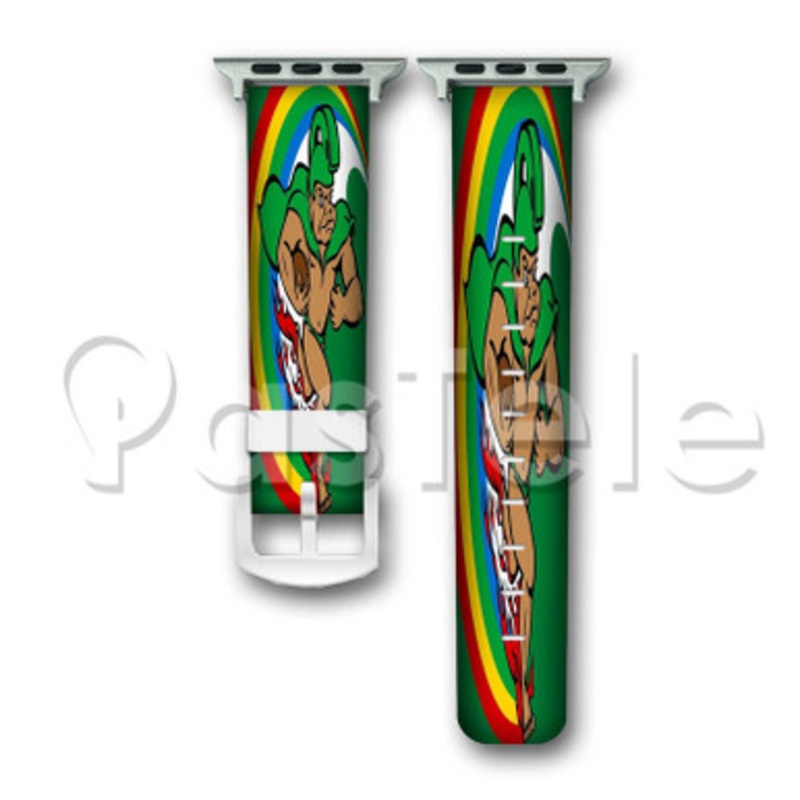 Hawaii Rainbow Warriors Custom Personalized Apple Watch Band 38mm 40mm 42mm 44mm Leather PU