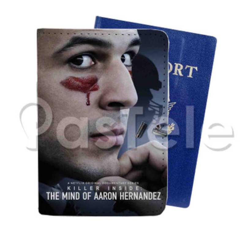 Killer Inside The Mind of Aaron Hernandez Custom PU Leather Passport Travel Baggage Cover