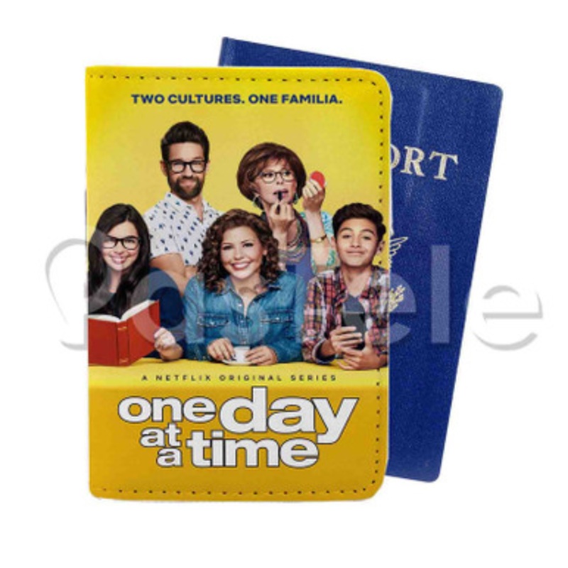 One Day At a Time Custom PU Leather Passport Travel Baggage Cover