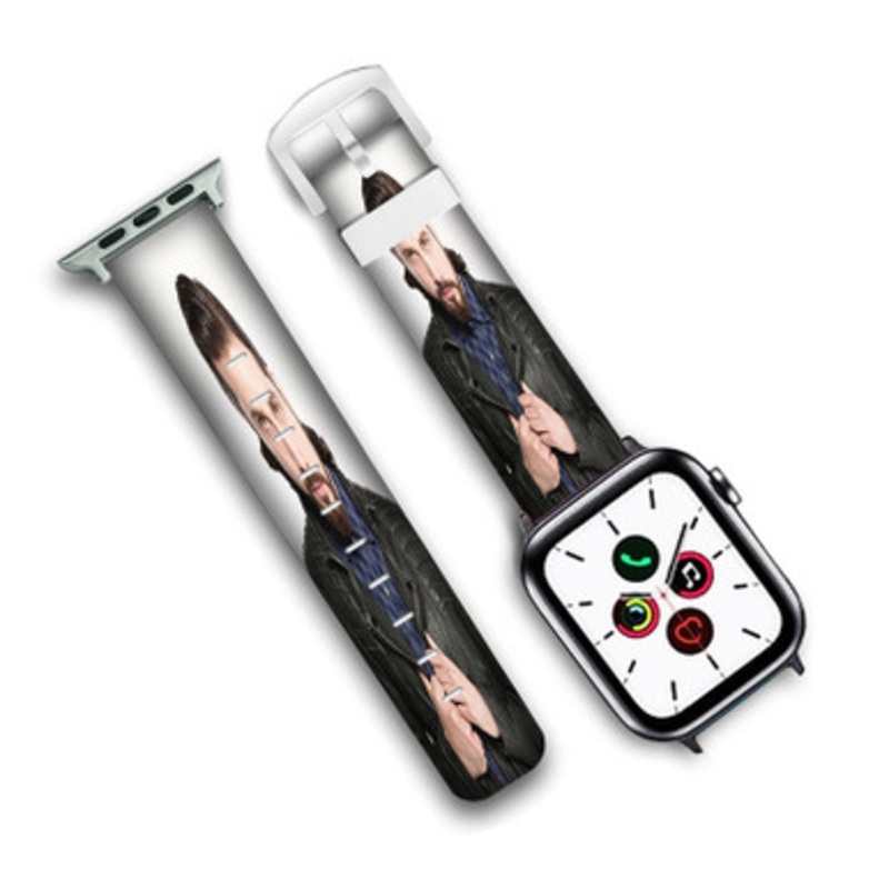 Pastele Avi Kaplan Pentatonix Custom Personalized Apple Watch Band Genuine Leather Watch Band Replacement 38mm 40mm 42mm 44mm