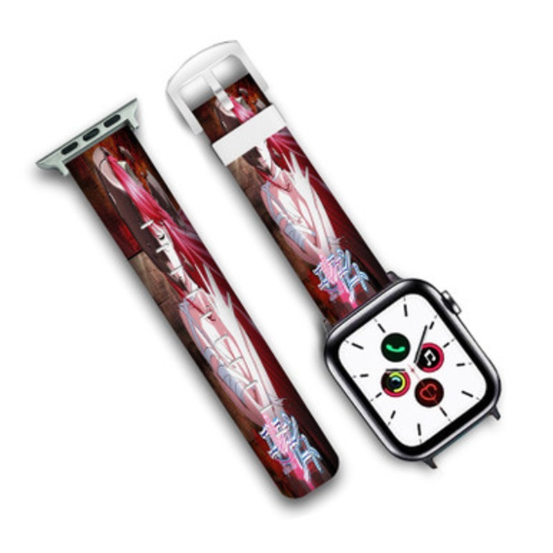 Pastele Elfen Lied Custom Personalized Apple Watch Band Genuine Leather Watch Band Replacement 38mm 40mm 42mm 44mm