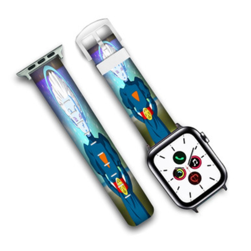 Pastele Grand Priest Dragon Ball Super Custom Personalized Apple Watch Band Genuine Leather Watch Band Replacement 38mm 40mm 42mm 44mm