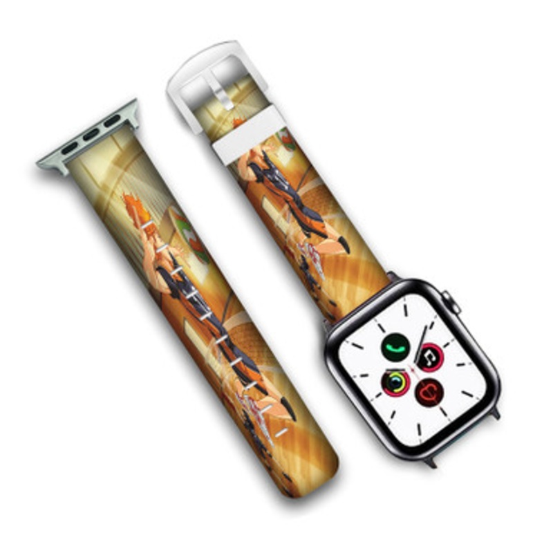 Pastele Haikyuu Smash Custom Personalized Apple Watch Band Genuine Leather Watch Band Replacement 38mm 40mm 42mm 44mm
