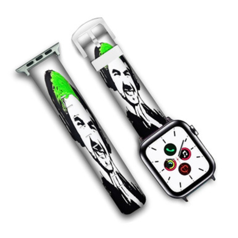 Pastele Jacksepticeye Custom Personalized Apple Watch Band Genuine Leather Watch Band Replacement 38mm 40mm 42mm 44mm