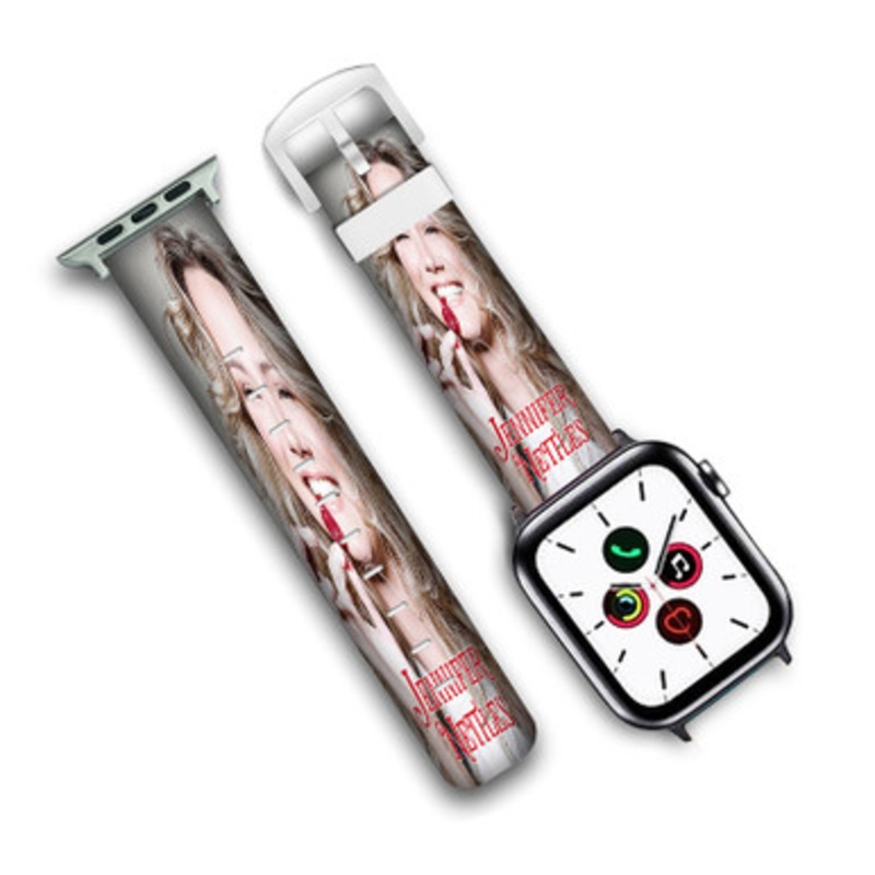 Pastele Jennifer Nettles Custom Personalized Apple Watch Band Genuine Leather Watch Band Replacement 38mm 40mm 42mm 44mm