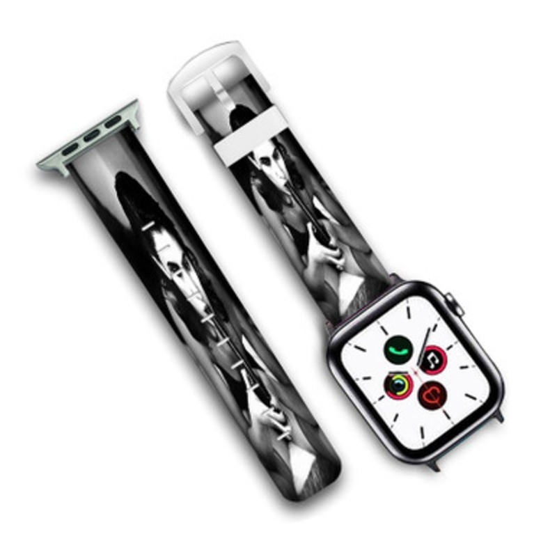 Pastele PJ Harvey Custom Personalized Apple Watch Band Genuine Leather Watch Band Replacement 38mm 40mm 42mm 44mm