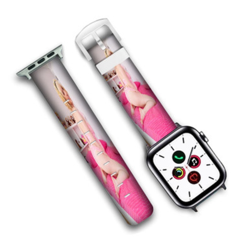Pastele Proxy Paige New Custom Personalized Apple Watch Band Genuine Leather Watch Band Replacement 38mm 40mm 42mm 44mm