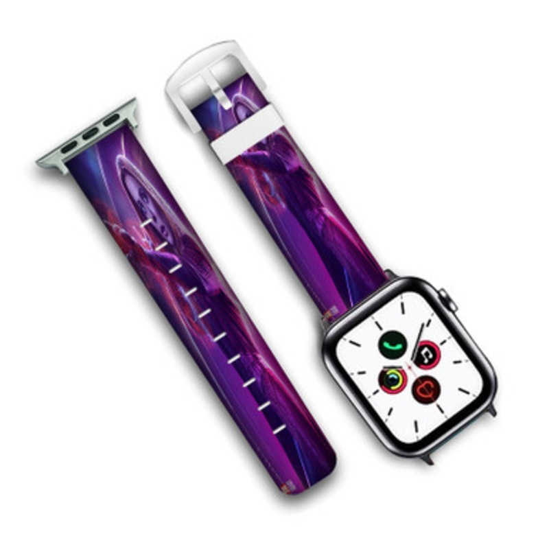 Pastele Scarlet Witch The Avengers Infinity War Custom Personalized Apple Watch Band Genuine Leather Watch Band Replacement 38mm 40mm 42mm 44mm