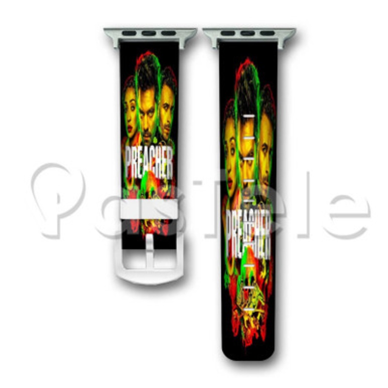 Preacher Custom Personalized Apple Watch Band 38mm 40mm 42mm 44mm Leather PU
