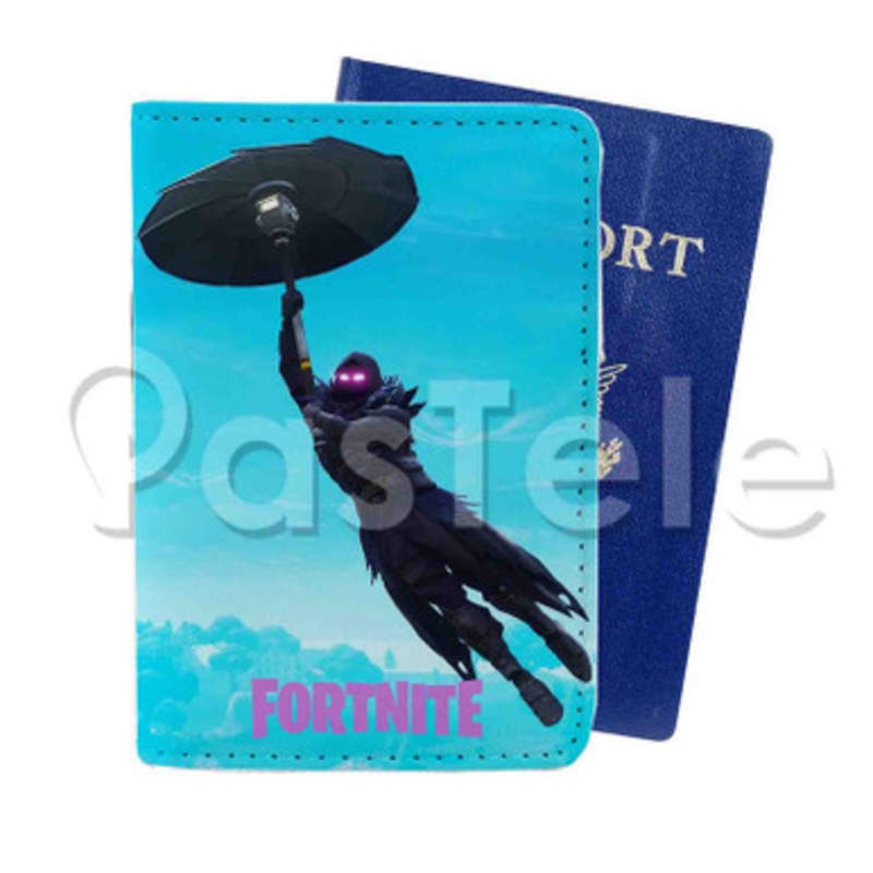 Raven Umbrella Fortnite Custom PU Leather Passport Travel Baggage Cover