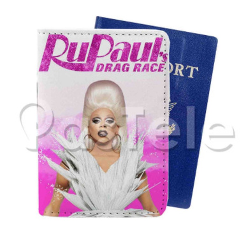 Ru Paul s Drag Race Custom PU Leather Passport Travel Baggage Cover