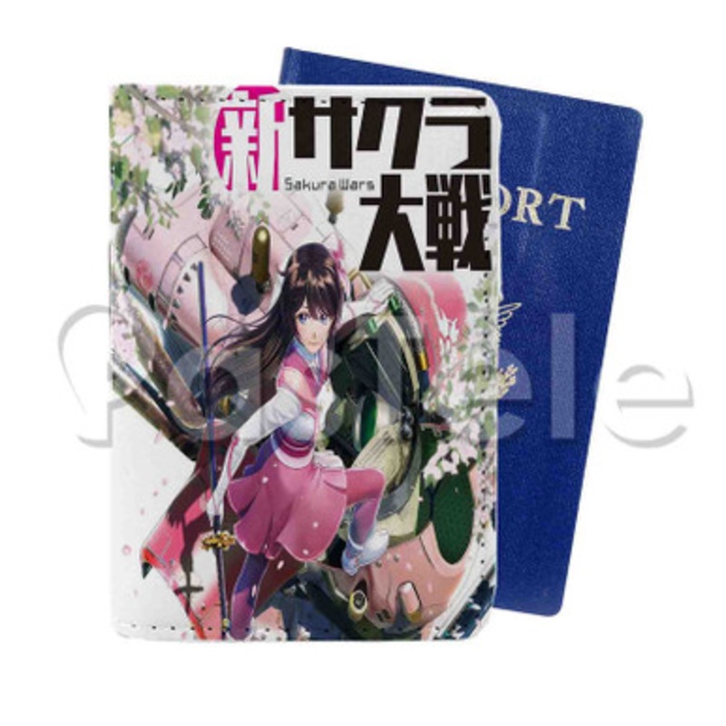 Sakura Wars Custom PU Leather Passport Travel Baggage Cover