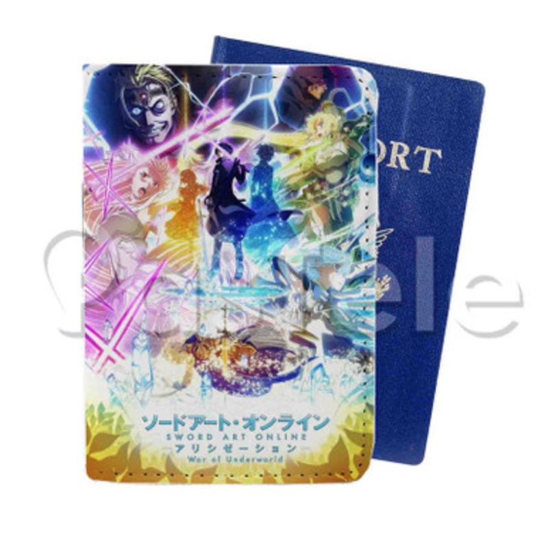 Sword Art Online Alicization War of Underworld Custom PU Leather Passport Travel Baggage Cover