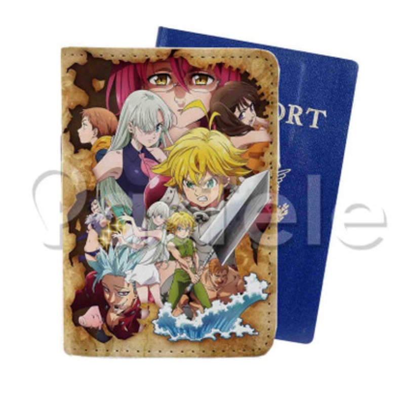 The Seven Deadly Sins Wrath of The Gods Custom PU Leather Passport Travel Baggage Cover