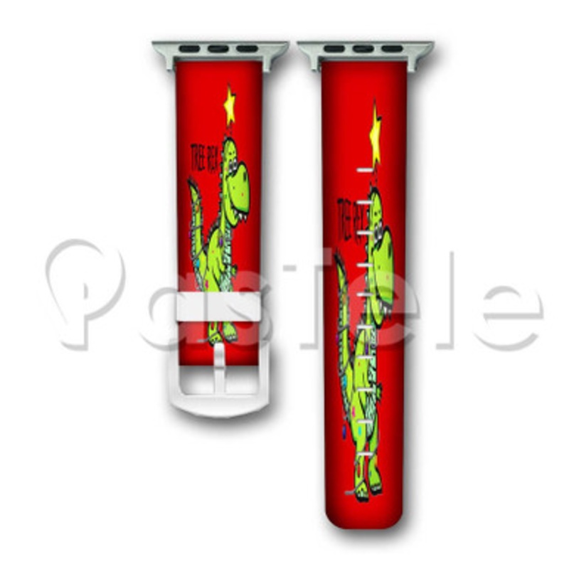 Tree Rex Custom Personalized Apple Watch Band 38mm 40mm 42mm 44mm Leather PU