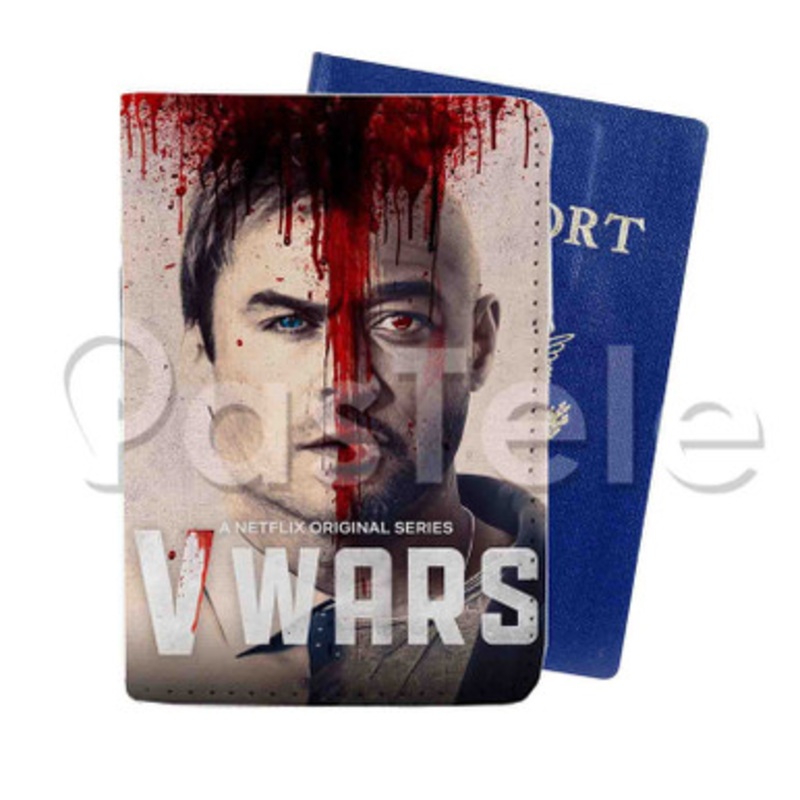 V Wars Custom PU Leather Passport Travel Baggage Cover