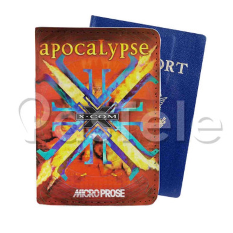 X COM Apocalypse Custom PU Leather Passport Travel Baggage Cover