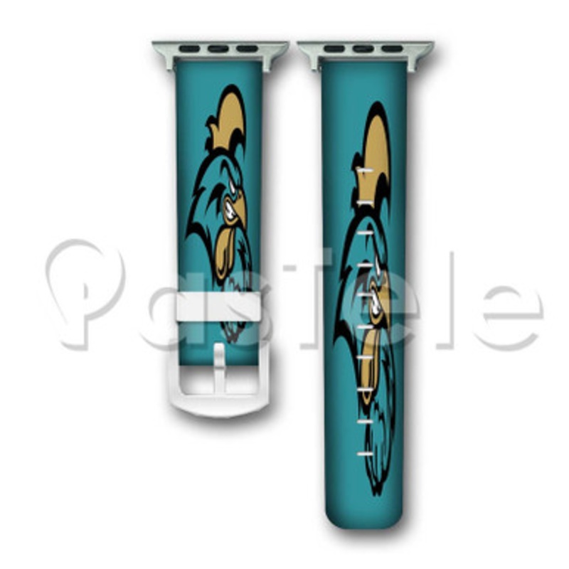 Coastal Carolina Chanticleers Custom Personalized Apple Watch Band 38mm 40mm 42mm 44mm Leather PU