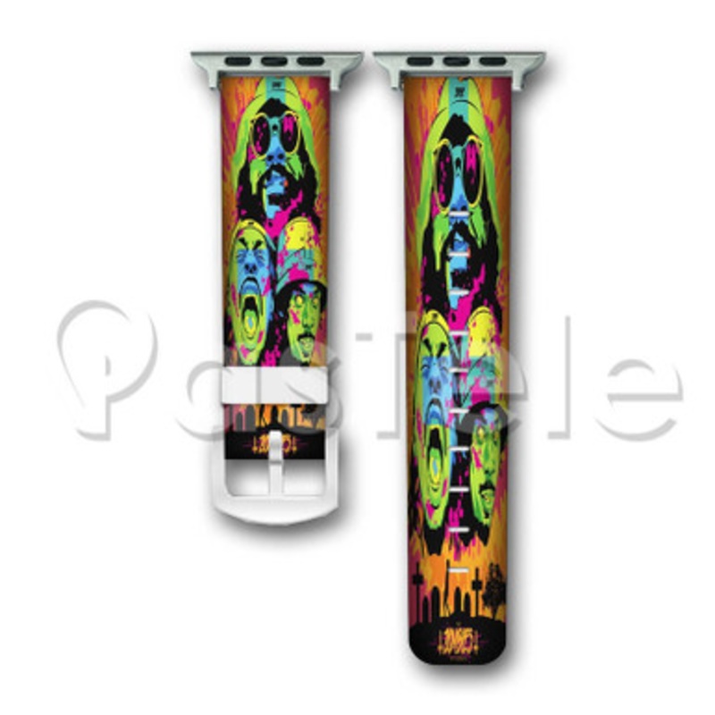 Flatbush Zombies Custom Personalized Apple Watch Band 38mm 40mm 42mm 44mm Leather PU