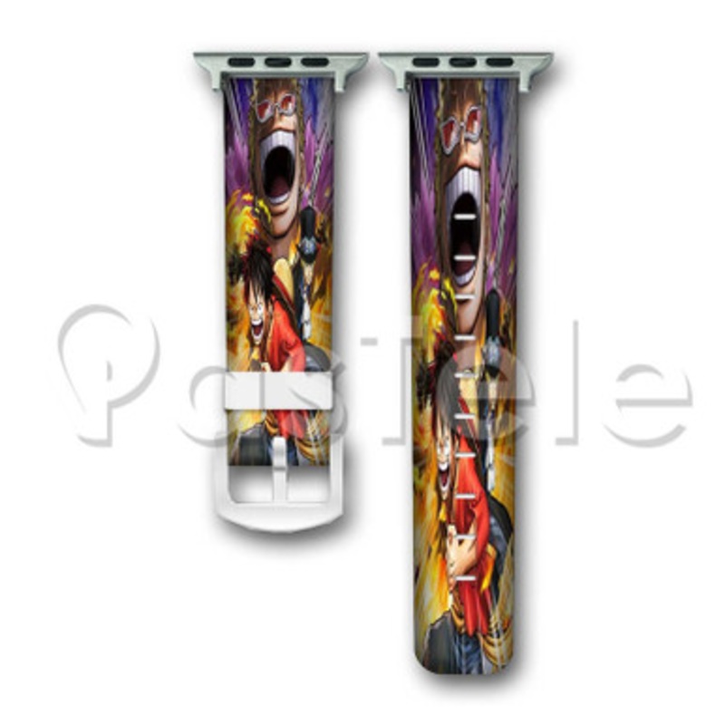 One Piece Pirate Warriors 3 Custom Personalized Apple Watch Band 38mm 40mm 42mm 44mm Leather PU