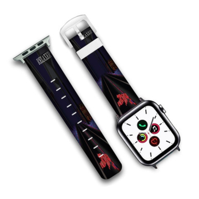 Pastele ALT J 3 WW Custom Personalized Apple Watch Band Genuine Leather Watch Band Replacement 38mm 40mm 42mm 44mm