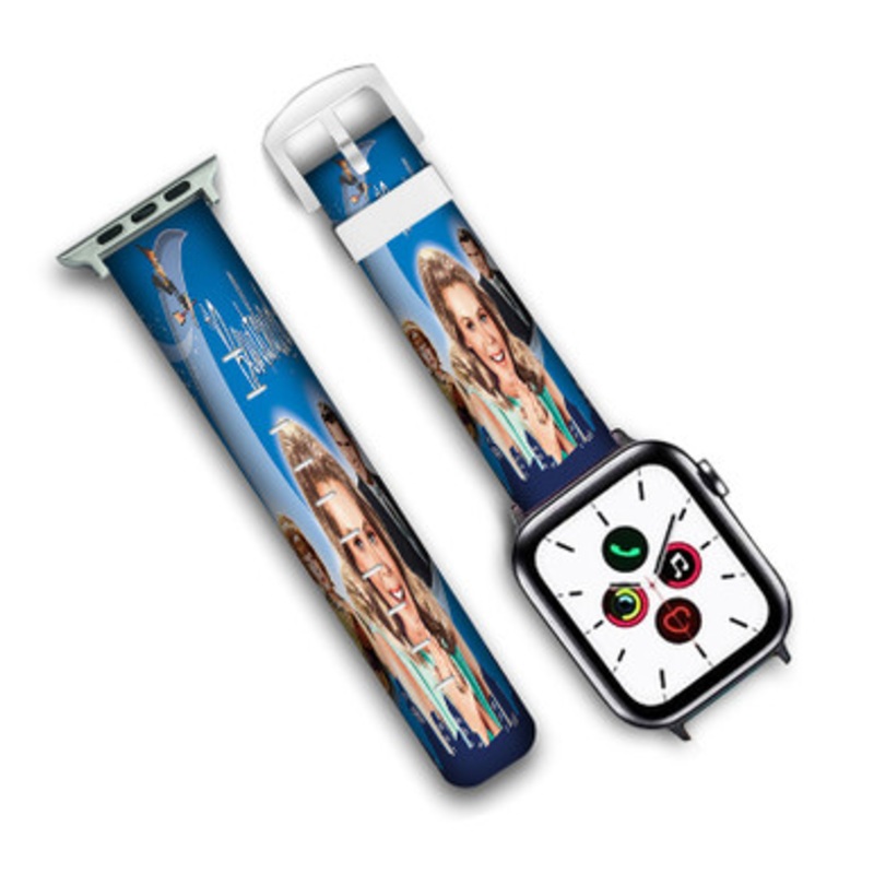 Pastele Bewitched Custom Personalized Apple Watch Band Genuine Leather Watch Band Replacement 38mm 40mm 42mm 44mm