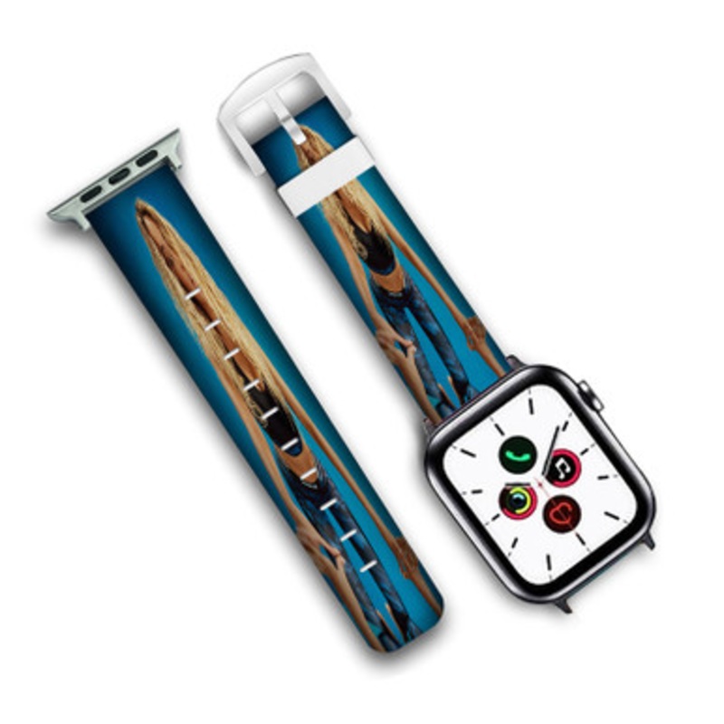 Pastele Beyonce Custom New Personalized Apple Watch Band Genuine Leather Watch Band Replacement 38mm 40mm 42mm 44mm
