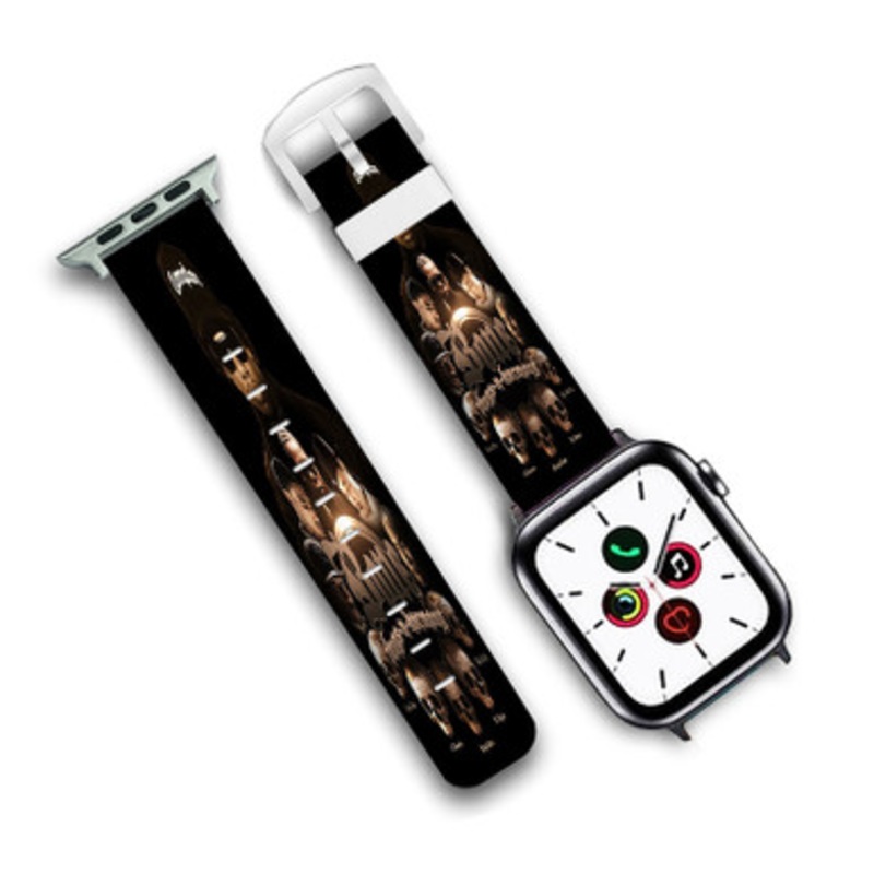 Pastele Bone Thugs and Harmony 2 Custom Personalized Apple Watch Band Genuine Leather Watch Band Replacement 38mm 40mm 42mm 44mm