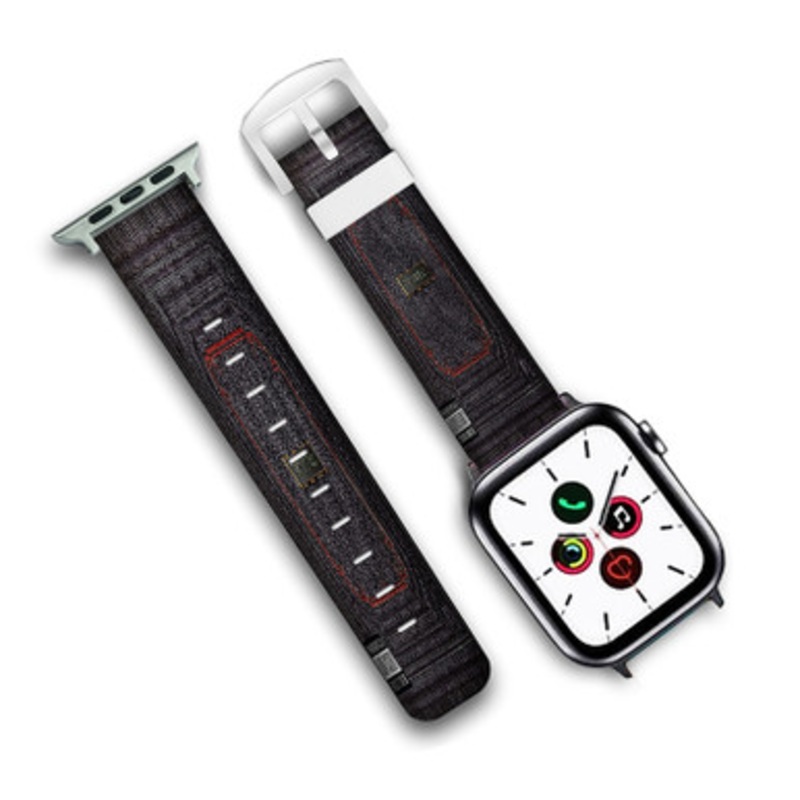 Pastele Book of Ryan Royce da 5 9 Custom Personalized Apple Watch Band Genuine Leather Watch Band Replacement 38mm 40mm 42mm 44mm