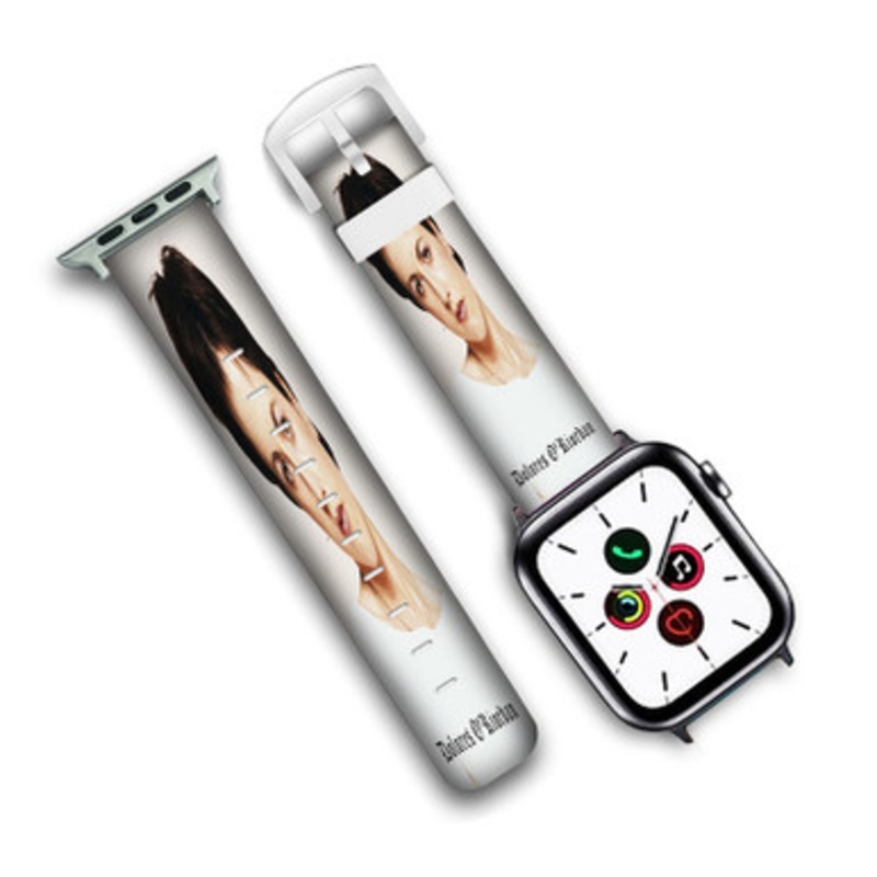 Pastele Dolores O Riordan Art Custom Personalized Apple Watch Band Genuine Leather Watch Band Replacement 38mm 40mm 42mm 44mm