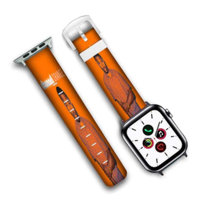 Pastele Frank Ocean Channel Orange Custom Personalized Apple Watch Band Genuine Leather Watch Band Replacement 38mm 40mm 42mm 44mm