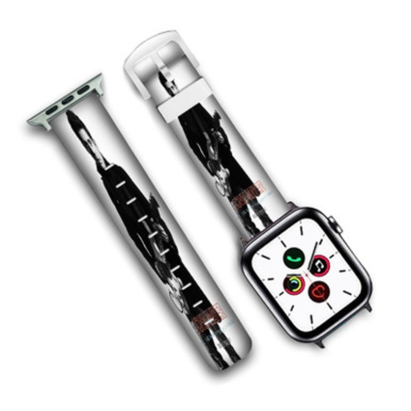 Pastele John Mayer World Tour 2017 Custom Personalized Apple Watch Band Genuine Leather Watch Band Replacement 38mm 40mm 42mm 44mm