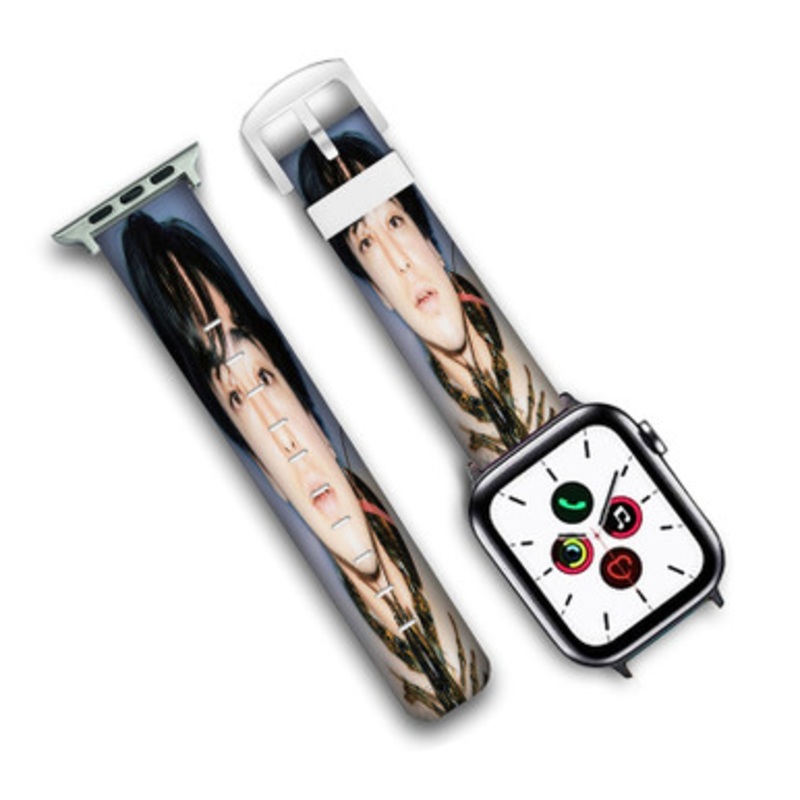Pastele Joji Custom Personalized Apple Watch Band Genuine Leather Watch Band Replacement 38mm 40mm 42mm 44mm