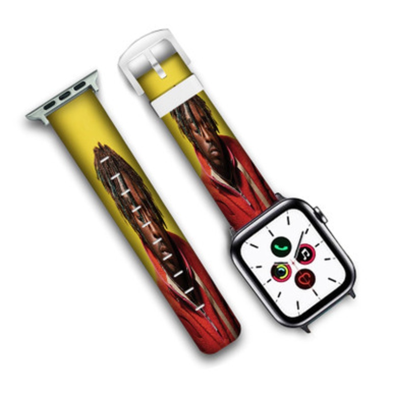 Pastele Lil Uzi Vert Custom Personalized Apple Watch Band Genuine Leather Watch Band Replacement 38mm 40mm 42mm 44mm