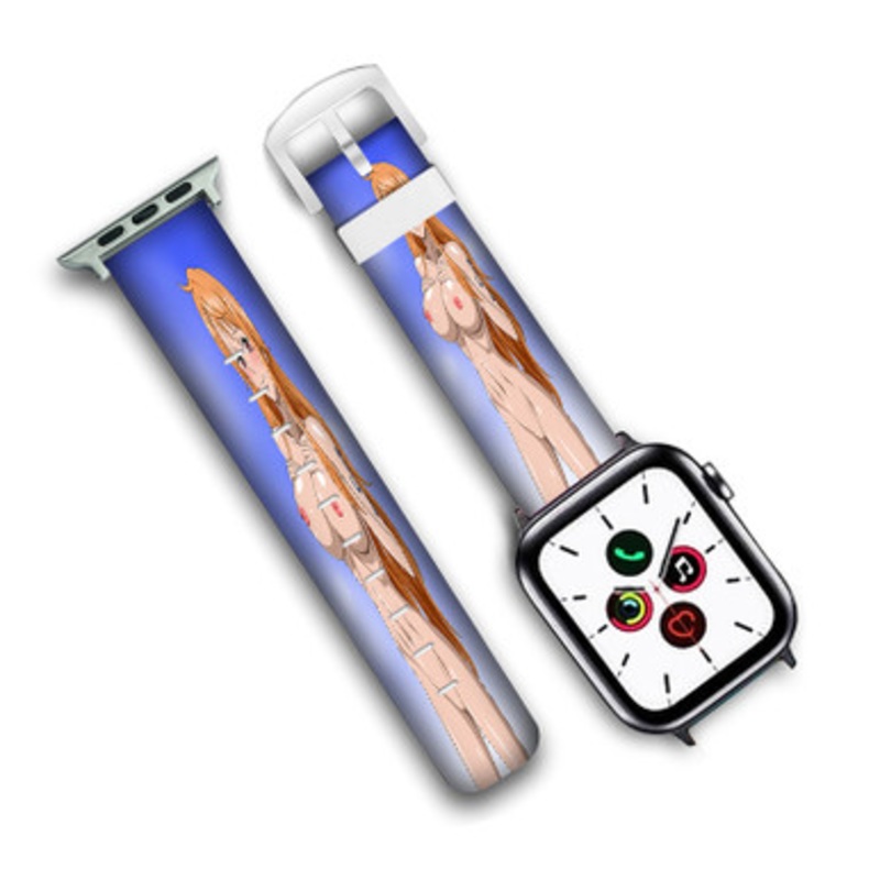 Pastele Nami One Piece Sexy Custom Personalized Apple Watch Band Genuine Leather Watch Band Replacement 38mm 40mm 42mm 44mm