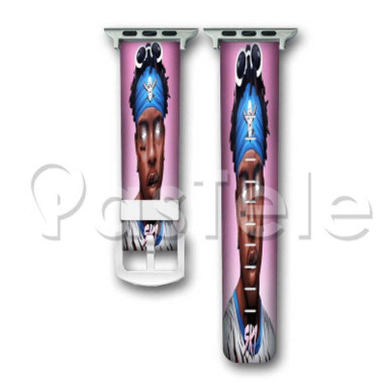 Ski Mask The Slump God Custom Personalized Apple Watch Band 38mm 40mm 42mm 44mm Leather PU