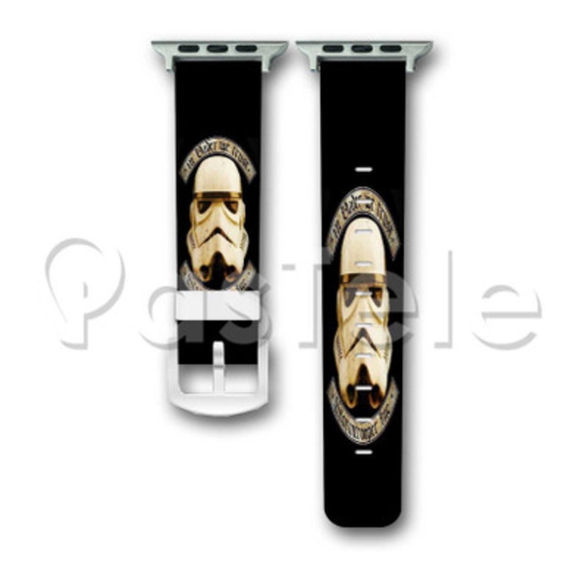 Star Wars Stormtrooper Custom Personalized Apple Watch Band 38mm 40mm 42mm 44mm Leather PU Watch