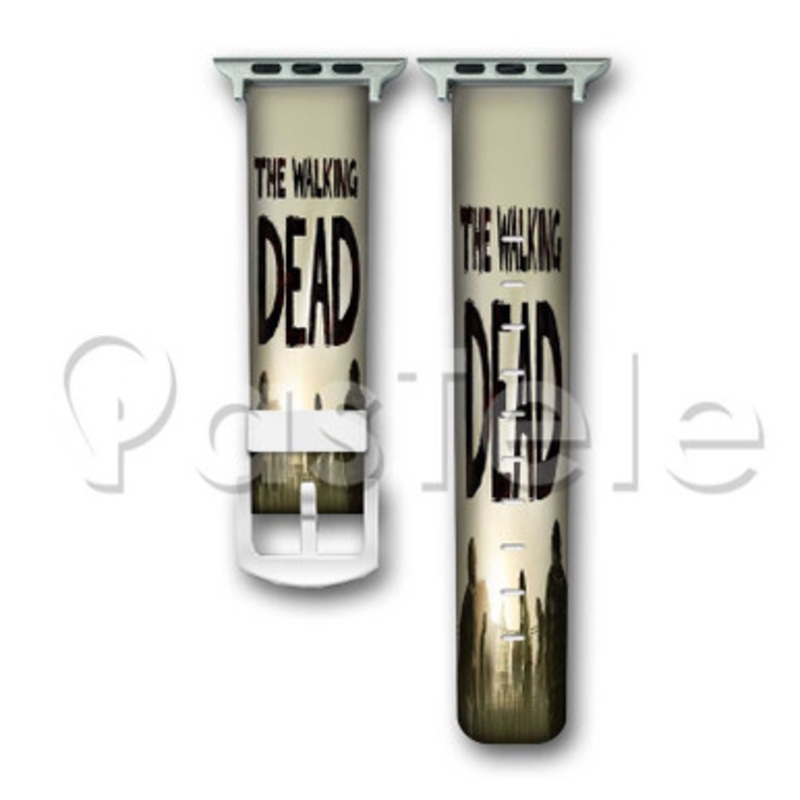 walking dead Custom Personalized Apple Watch Band 38mm 40mm 42mm 44mm Leather PU