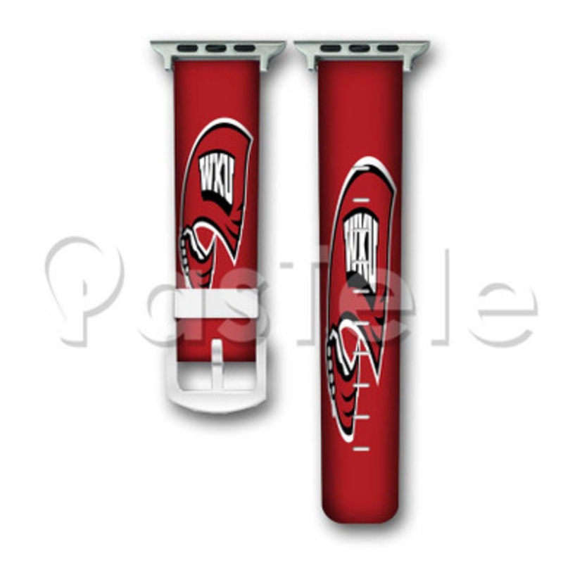 Western Kentucky Hilltoppers Custom Personalized Apple Watch Band 38mm 40mm 42mm 44mm Leather PU