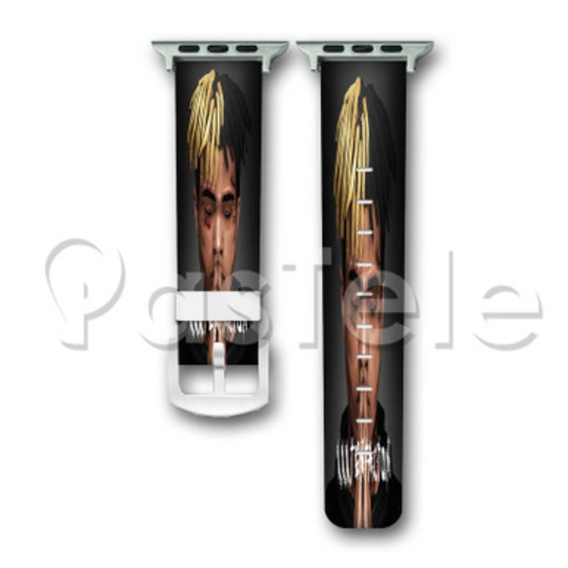 XXXTentacion 3 Custom Personalized Apple Watch Band 38mm 40mm 42mm 44mm Leather PU