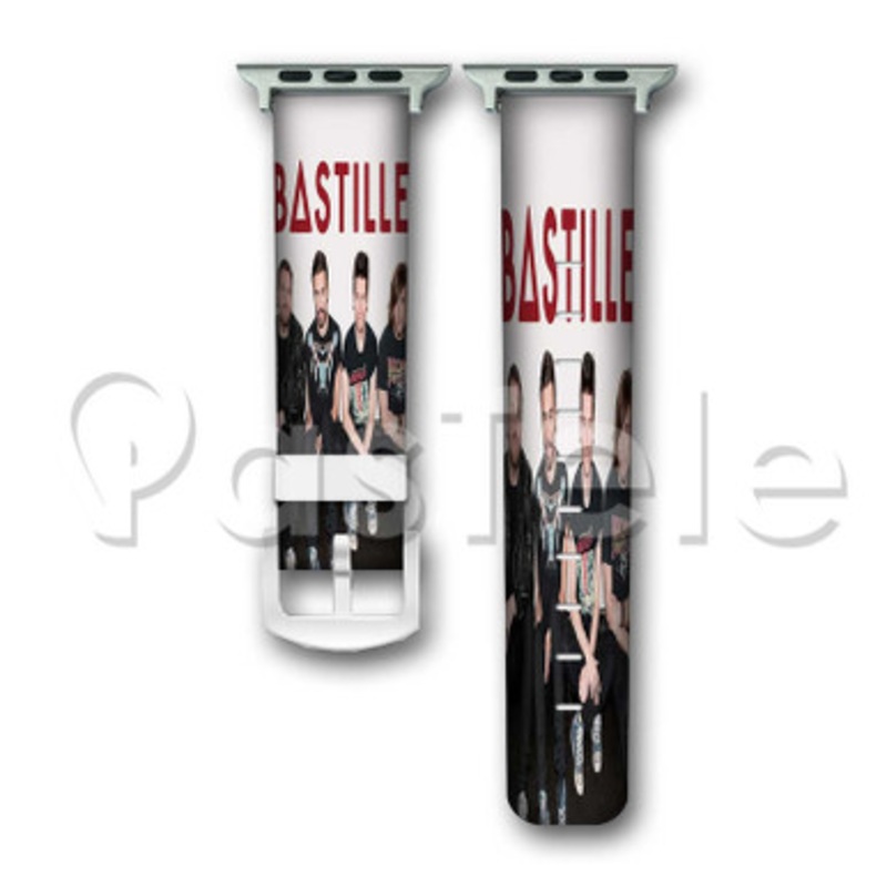 Bastille Custom Personalized Apple Watch Band 38mm 40mm 42mm 44mm Leather PU Watch