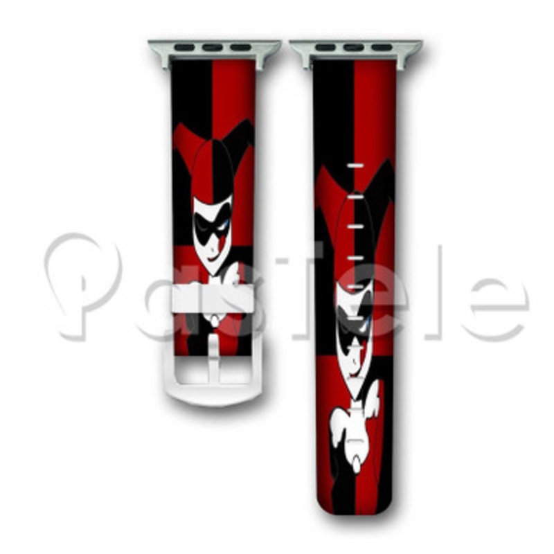Harley Quinn Custom Personalized Apple Watch Band 38mm 40mm 42mm 44mm Leather PU Watch