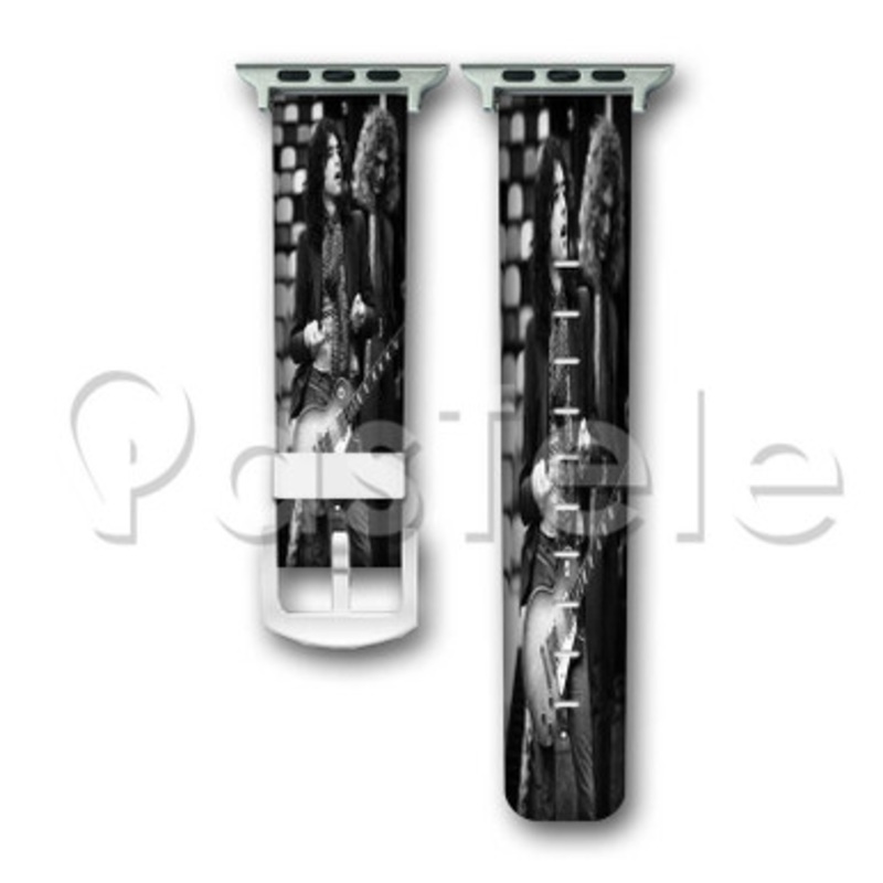 Jimmy Page Custom Personalized Apple Watch Band 38mm 40mm 42mm 44mm Leather PU Watch