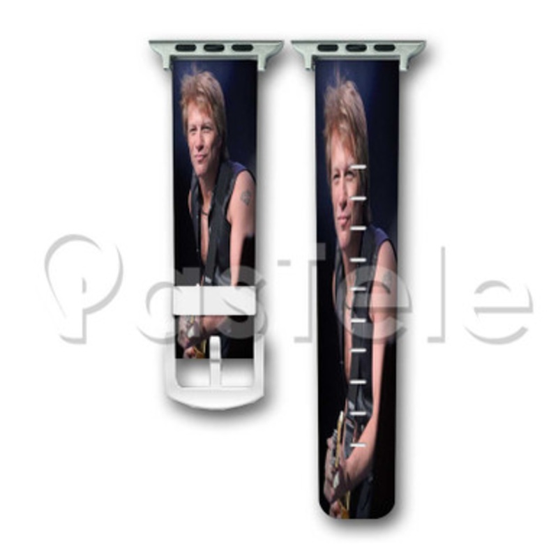 Jon Bon Jovi 2 Custom Personalized Apple Watch Band 38mm 40mm 42mm 44mm Leather PU Watch